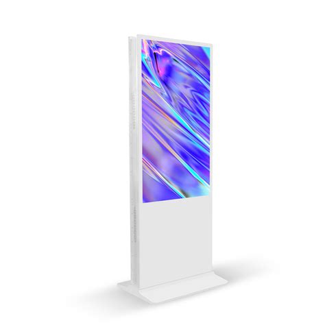 Inch Slim Lcd Digital Signage Pedestal Dual Touch Screen Double