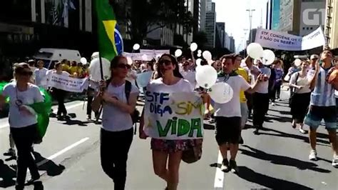 V Deo Grupo Faz Passeata Contra O Aborto Em S O Paulo Pol Tica G