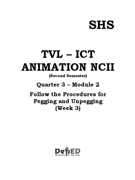 Tvl Ict Animation Ncii Q3 Module2 Week 3 Pdf Animation