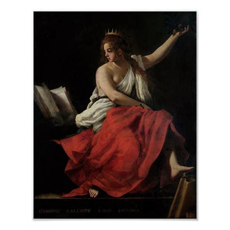 Calliope, Muse of Epic Poetry Poster | Zazzle | Poetry posters, Italian ...