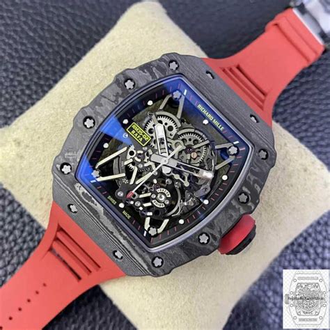 Replica Richard Mille Rm Kv Factory V Carbon Fiber White Strap