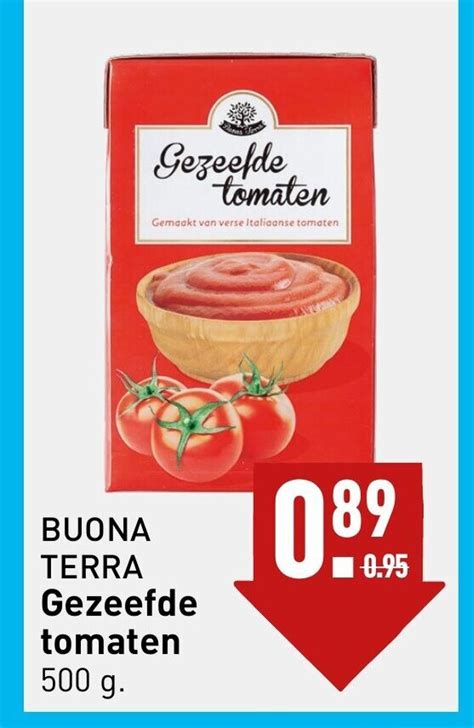 Buona Terra Gezeefde Tomaten G Aanbieding Bij Aldi