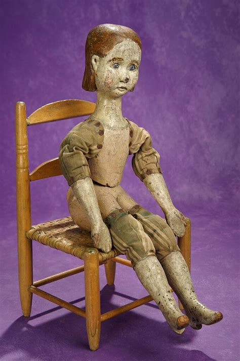 Early Folk Art Carved Wooden Doll With Unique Body Modeling 800 1100 Art Antiques