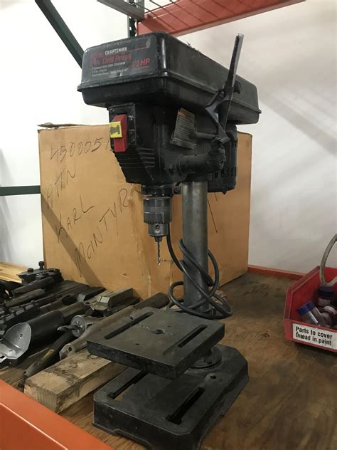 Sears Craftsman 8 Drill Press 3 Speed 620 1300 3100 Rpm 1 3 Hp 1B