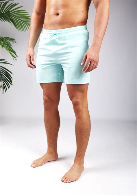 Pure Path Essential Swimshorts Aqua Cotton District