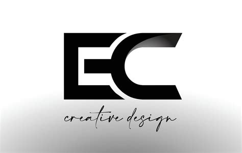 EC Letter Logo Design With Elegant Minimalist Look EC Icon Vector With