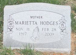 Marietta Hodges 1917 2009 Find A Grave Memorial