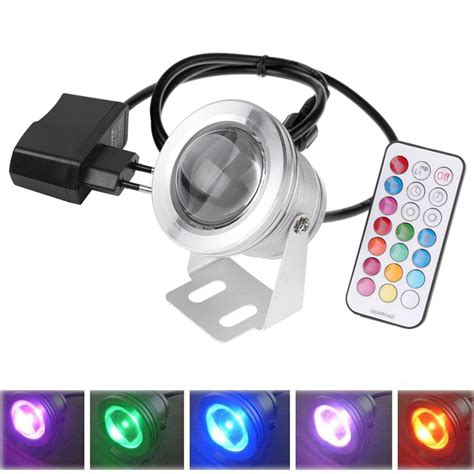 IP67 10W RGB LED Luz Jardín fuente piscina estanque foco impermeable