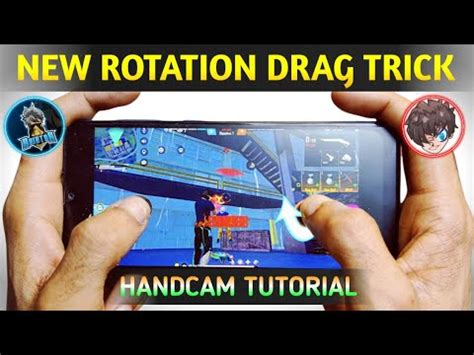 Rotation Drag In Free Fire Handcam Rotation Drag Trick How To Do