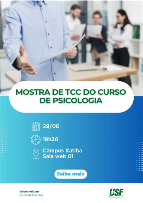 Mostra De TCC Do Curso De Psicologia USF