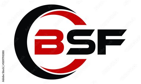 bsf swoosh  letter logo design vector template monogram logo