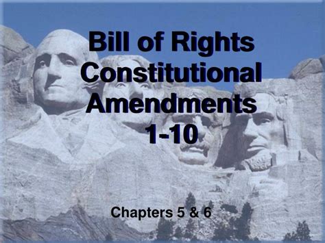 Ppt Bill Of Rights Constitutional Amendments 1 10 Powerpoint Presentation Id1750178