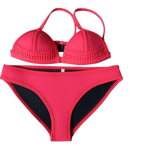 Swimwear Women Bikini Sexy Girl Neoprene Bikini Set Push Up