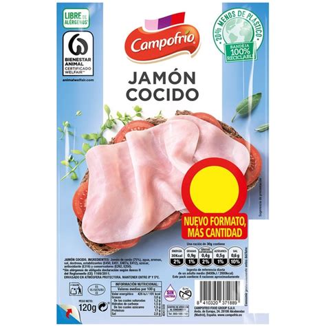 Jam N Cocido En Lonchas Sin Gluten Sin Lactosa Envase G Campofrio