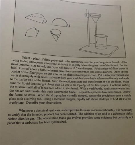 Solved Experiment 2 Separation Of Mixtures Early Filtration