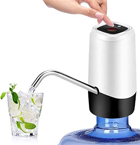 Water Bottle Pump YOMYM Water Bottle Dispenser USB Charging Portable