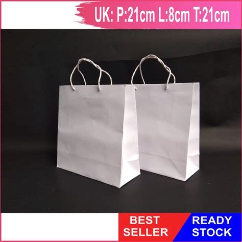 Jual 10 Pcs Paperbag Polos Paperbag Coklat Paperbag Putih Tas Kertas