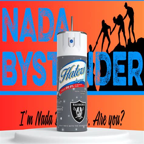 Las Vegas Raiders Hater Spray Oz Skinny Tumbler Etsy