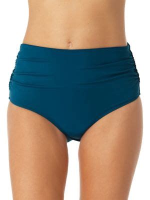 Live In Color High Waist Ruched Bikini Bottoms