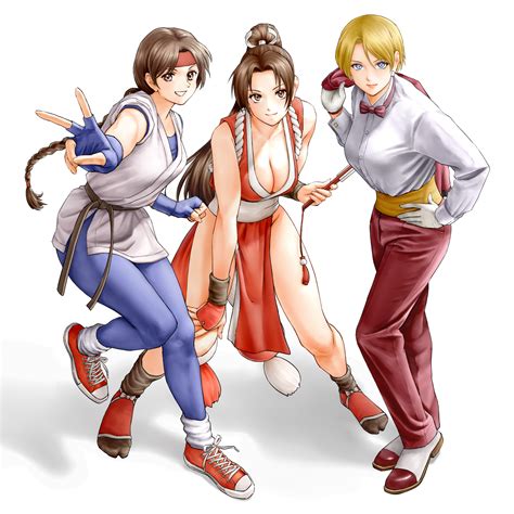 Shiranui Mai Yuri Sakazaki And King The King Of Fighters And 2 More