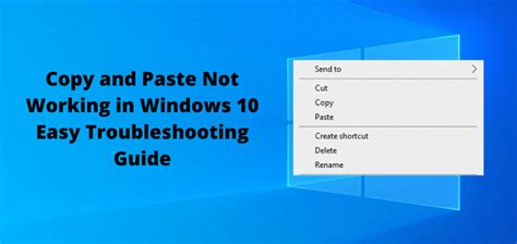 Copy And Paste Not Working In Windows 10 Easy Troubleshooting Guide