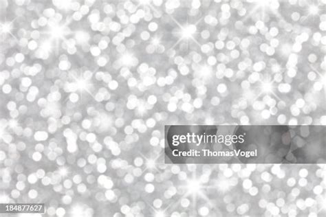 Defocused Silver Glitter Star Background High-Res Stock Photo - Getty ...