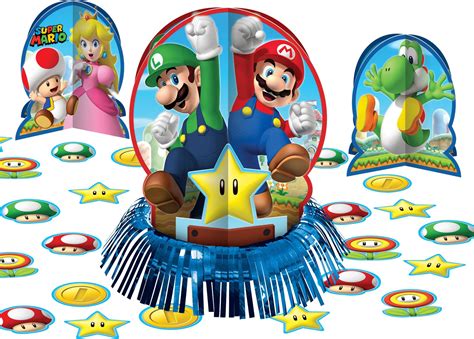 Super Mario Birthday Party Table Decorating Kit 23 Pc Party City