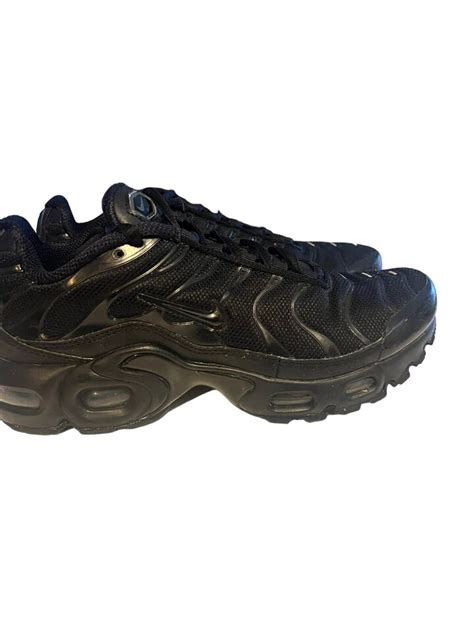 Nike Air Max Plus GS Sneaker Triple Black Shoes CD0609 001 Youth 5 5Y