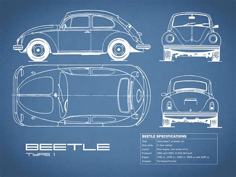 Vw Beetle Blueprint