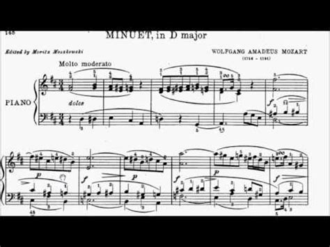 Trinity Tcl Piano Grade A Mozart Minuet In D K Sheet