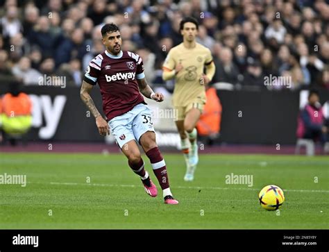 London, UK. 11th Feb, 2023. Emerson (West Ham) during the West Ham vs ...