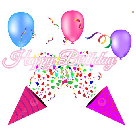 Feliz Aniversário De Letras Com Bolos Explosivos Png Aniversário