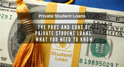 The Pros And Cons Of Private Student Loans What You Need To Know