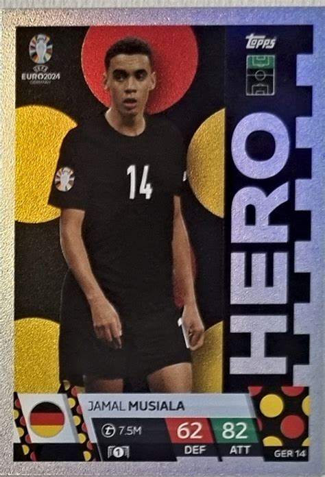 EURO 2024 TOPPS MATCH ATTAX HERO GER 14 JAMAL MUSIALA 15509940103