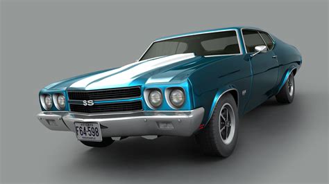 3d Chevrolet Chevelle 1970 Model Turbosquid 1617969