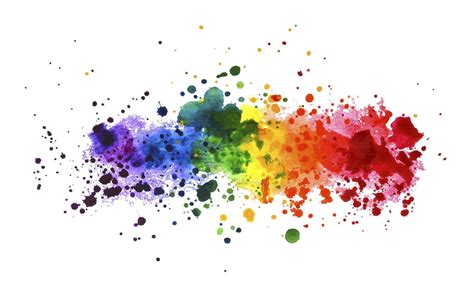 Rainbow Watercolor Splash Background Vector Illustration 13787955