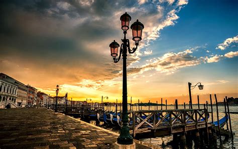 Sunset In Venice HD desktop wallpaper : Widescreen : High Definition ...