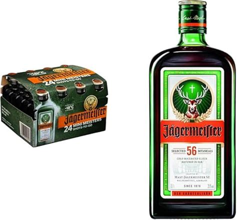 Jägermeister Herbal Liqueur Case of 24 x 2cl mini bottles Herbal