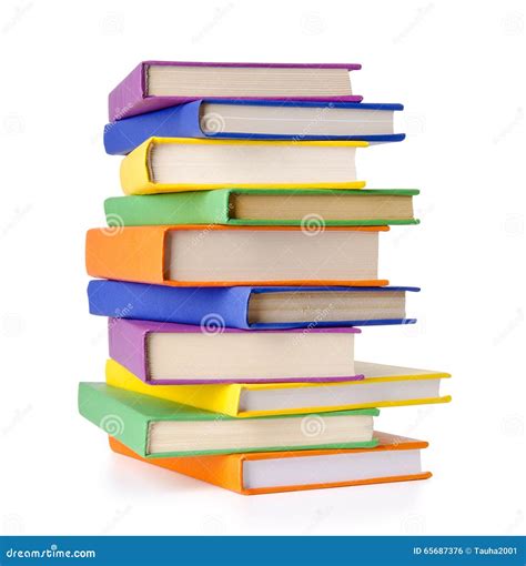 Pile Of Books Isolated On White Stock Photo Image Of Hardcover Books