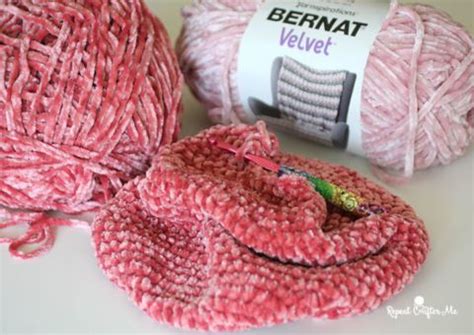 Big Bernat Velvet Crochet Bear Repeat Crafter Me Crochet Bear