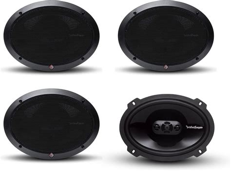 4 New Rockford Fosgate P1694 6x9 300 Watt 4 Way Car Coaxial Speakers