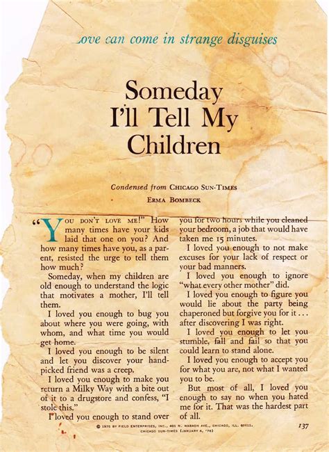 Erma Bombeck Someday Ill Tell My Children