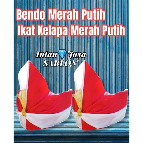 Jual BENDO IKAT KEPALA MERAH PUTIH GARUDA Shopee Indonesia