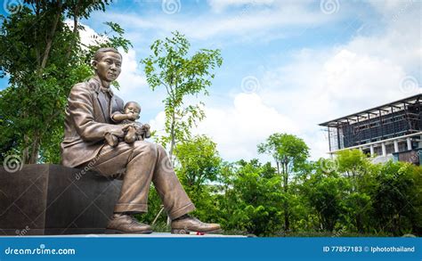 Monument of Prince Mahidol Adulyadej at Mahidol University , Thailand Editorial Stock Photo ...