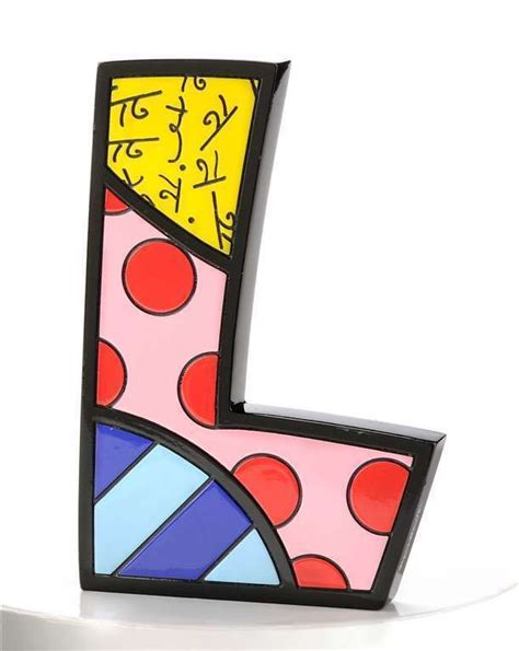 Romero Britto Alphabet Lettering Romero Britto Alphabet