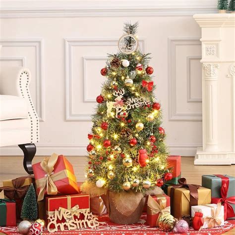 acekool  ft christmas tree small christmas tree table top xmas tree