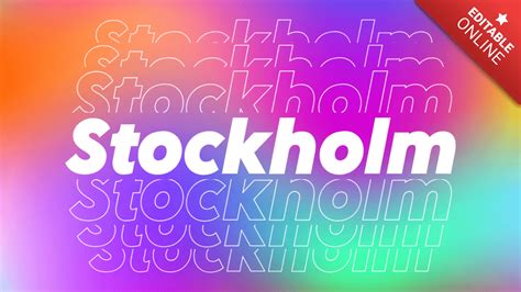 Stockholm Echo Text Effect Generator