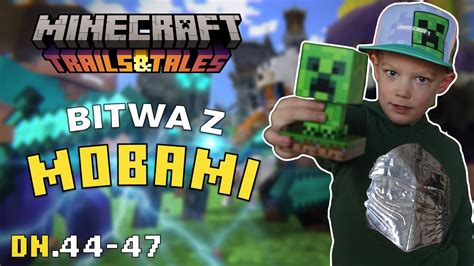 Gram z Tatą w Minecraft Survival 1 20 Handel mapa i bitwa z Mobami