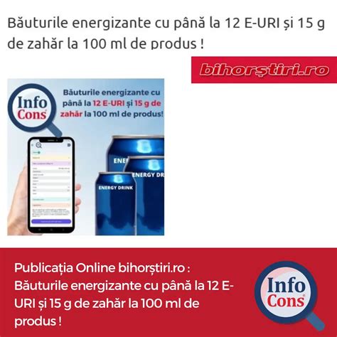 Publicația Online bihorștiri ro Băuturile energizante cu până la 12 E