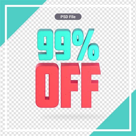 Premium Psd Isolated 99 Off 3d Rendering Premium Psd